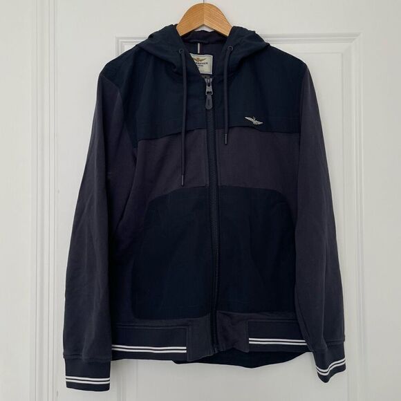 AERONAUTICA MILITARE Hoodie Sweater Size Large in Blue - Picture 2 of 8